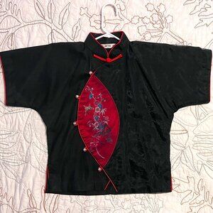 Classic Mandarin Collar Elegant Blouse